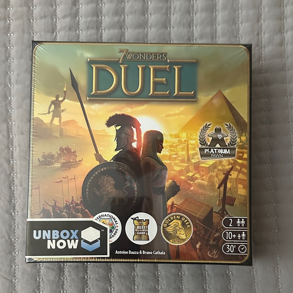 7 Wonders DUEL Award-Winning 2-Player Strategy Board Game by Repos Production